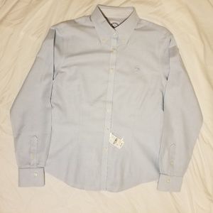 Brooks Brothers Womens Blue Button-Down Shirt